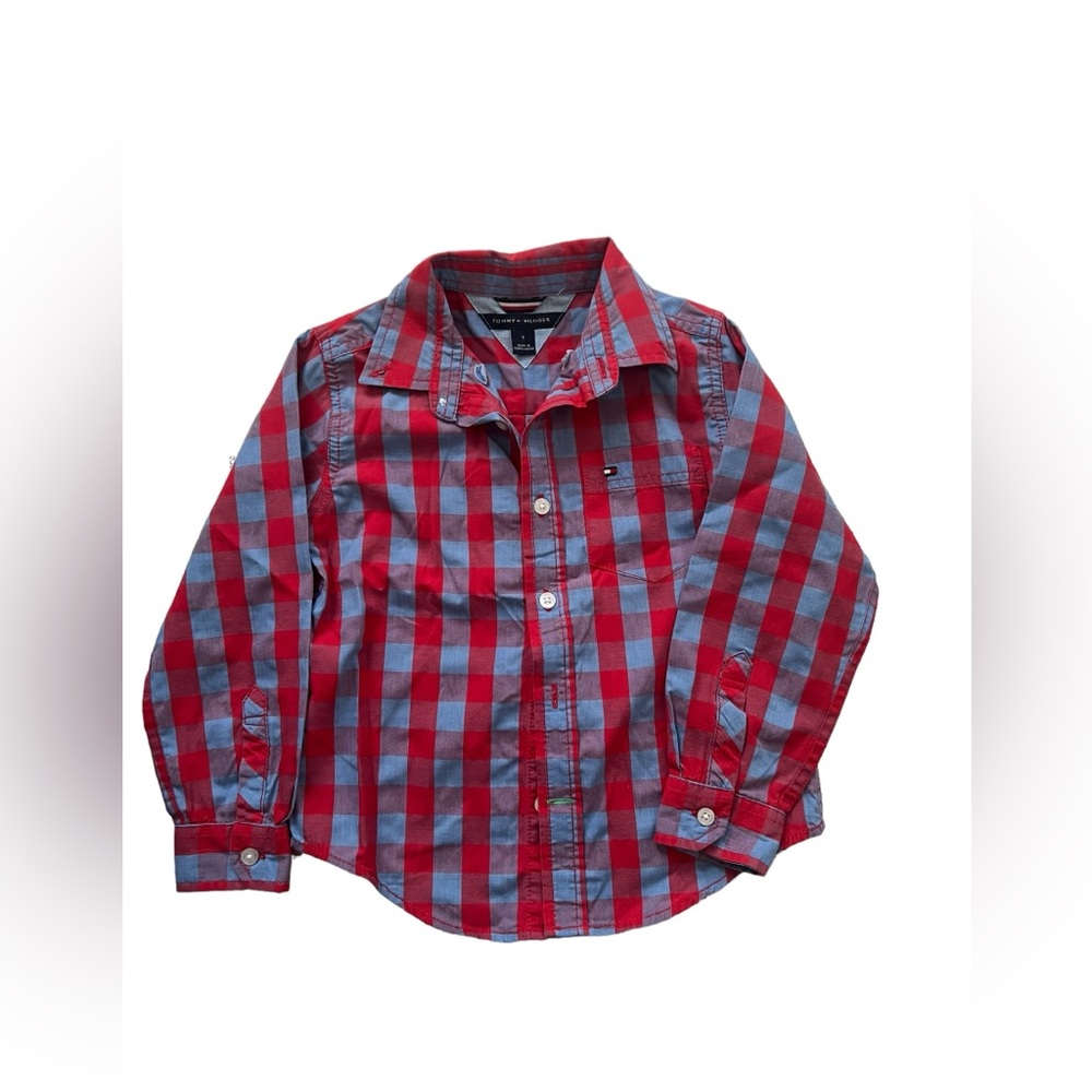 Boys Tomy Hilfiger button up shirt size 5